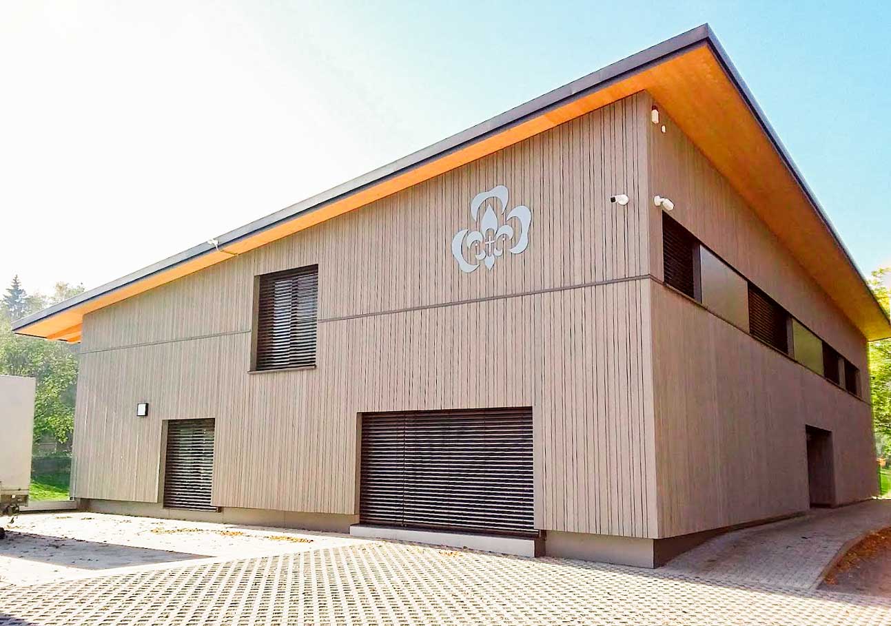 Im Neubau der Scouten haben wir Sanitär, Heizung – und Lüftungstechnik installiert.